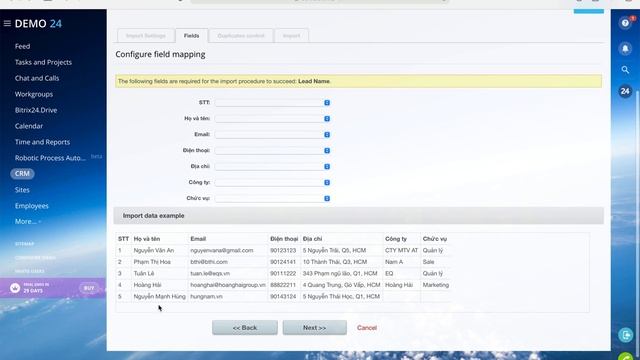 CRM: Import data trong Bitrix24 смотреть онлайн