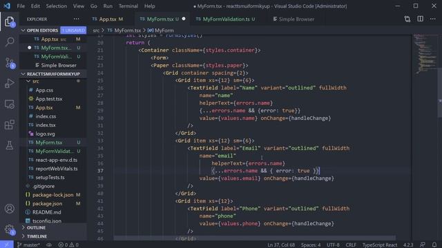 Life Changing Form Validation! [Easy Stylish Form Using Material UI + React TS + Formik + Yup 3/4] смотреть онлайн