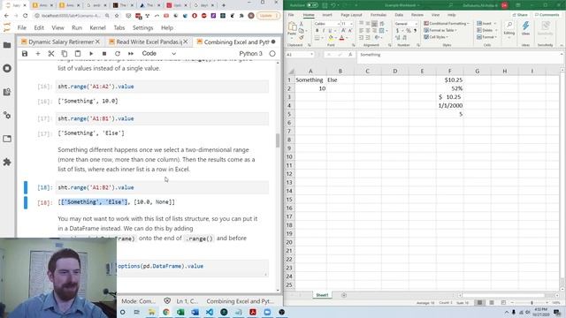 Combining Excel and Python using xlwings - Combining Excel and Python смотреть онлайн