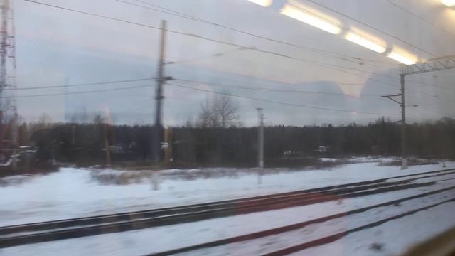 От Зосимовой Пустыни до Ожигово - зимним вечером по Киевскому направлению едем в Москву смотреть онлайн