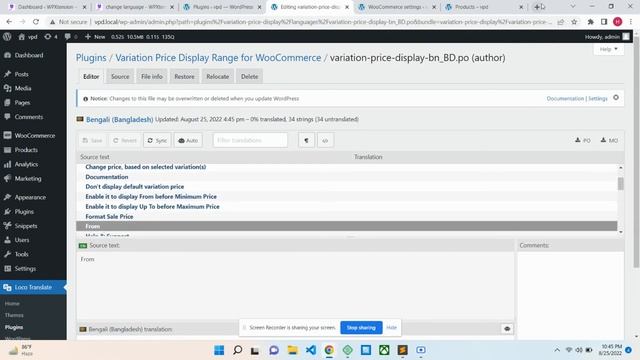 Translate Variation Price Display Range for WooCommerce Plugin using Loco Translate смотреть онлайн