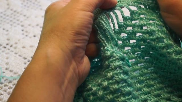 Блуза  цвета Мяты .Crochet Blouse Step By Step (В №57)