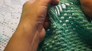 Блуза  цвета Мяты .Crochet blouse step by step (В №57)