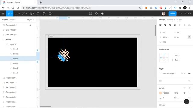Figma - как сделать визитки