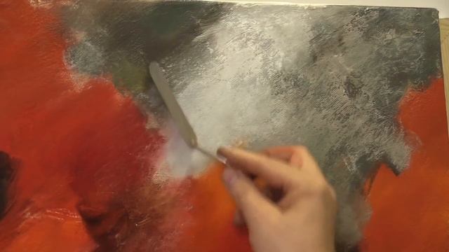 Оранжевые хризантемы. Живопись маслом. Orange chrysanthemum. Как написать хризантемы. смотреть онлайн