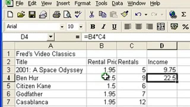 Microsoft Excel Tutorial for Beginners #3 - Calculations (Formulas) смотреть онлайн