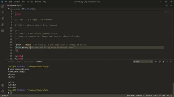 Learn How To Comment PHP Code - Tutorial for Beginners