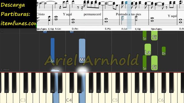 NO HAY LUGAR MAS ALTO Piano Tutorial Miel San Marcos Christine Clario Facil Partitura Pista Letra смотреть онлайн