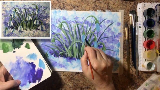 ПОДСНЕЖНИКИ. Мастер-класс под музыку из кинофильма "Вам и не снилось" смотреть онлайн