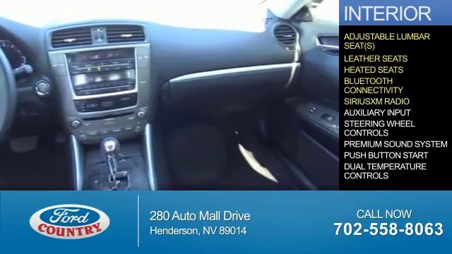 2012 Lexus IS 250 53271A - Henderson NV смотреть онлайн