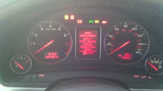 Тест исполнителей приборной панели AUDI A4 B6 8E смотреть онлайн
