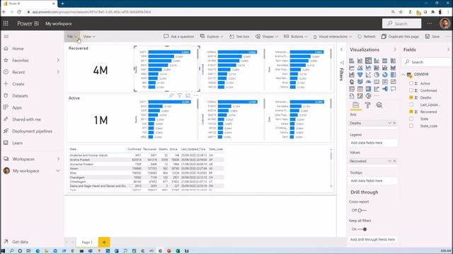 Quickly create Power BI reports in Power BI Service смотреть онлайн