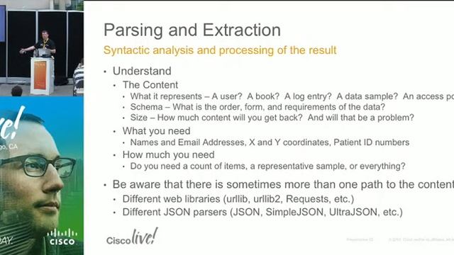 DEVNET 2002 - Coding 201: Coding Skills 201: Going further with REST and Python: JSON Parsing смотреть онлайн