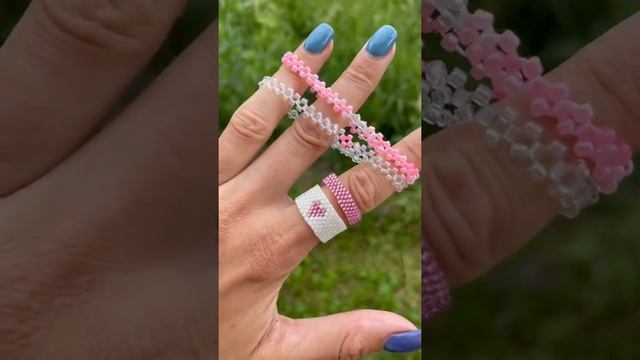 Для мамы и дочурки ??♀️?? #бисер #бисерныеукрашения #бисероплетение #кольцаизбисера #handmade смотреть онлайн