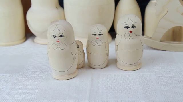 Матрёшка заготовка для росписи | Матрешка с контуром под роспись смотреть онлайн