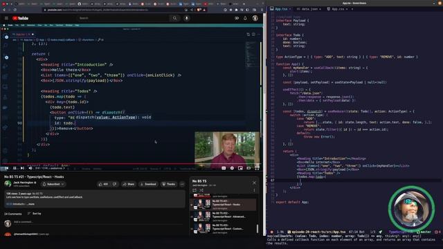 Watch Me Code: Learning TypeScript - React useReducer and useRef смотреть онлайн