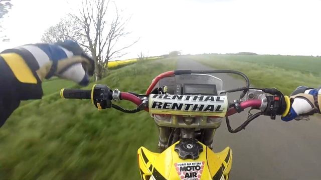 DRZ400 Onboard Power Wheelies. Raw Footage. Drz400s