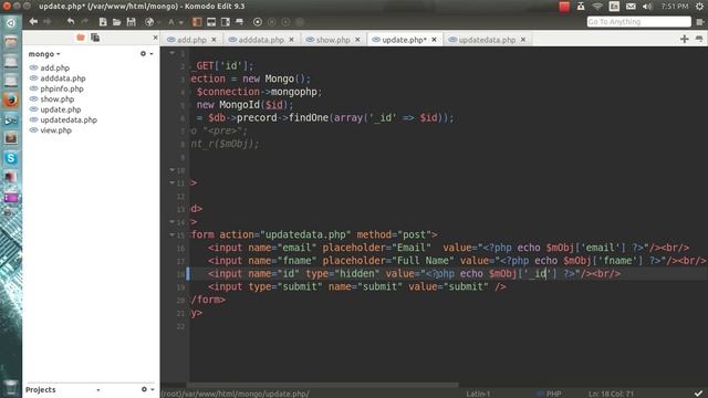 3. CRUD operations with php and mongodb - Update Record смотреть онлайн