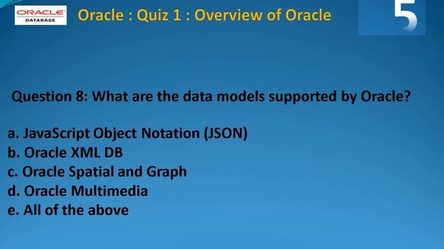 Overview of Oracle Quiz 1 смотреть онлайн