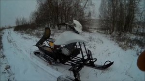 снегоход с мотоциклетным двигателем 250см3