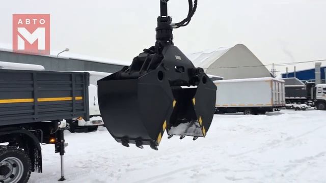 Isuzu NPS75LH 4WD 4x4 Самосвал с КМУ HYVA HB80E2 и Грейфером с пультом ДУ Авто М Isuzumoscow смотреть онлайн