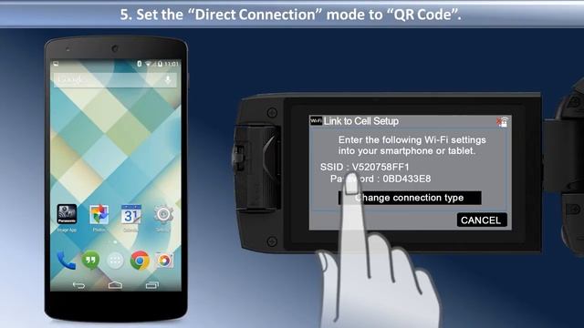 Panasonic - Camcorders - HC-WX970, HC-VX870K, HC-V770K - Connect an Android device using a QR code. смотреть онлайн