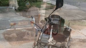 Самодельный трехколесный мопед.