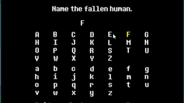 UnderTale Character Names смотреть онлайн