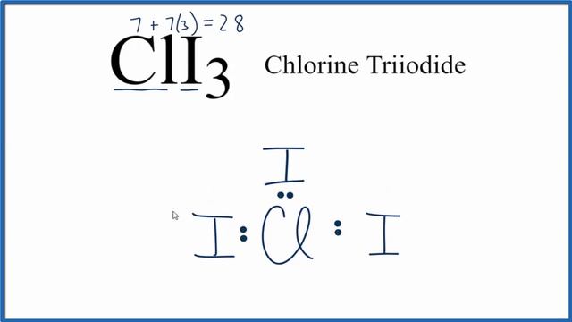 How to Draw the Lewis Dot Structure for ClI3: Chlorine Triiodide смотреть онлайн