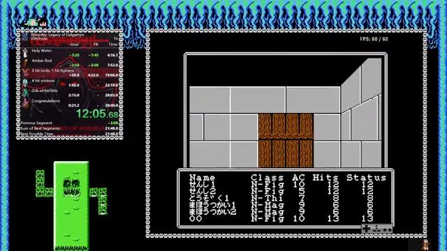Wizardry: Legacy of Llylgamyn (NES) Glitchless Speedrun in 22:46 смотреть онлайн