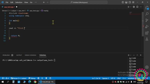 Problem Solving, C++, 009 | print your First name and Last Name in C++ смотреть онлайн