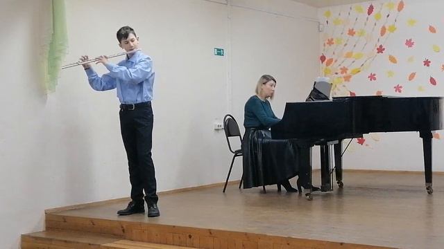 О. Тактакишвилли Соната для флейты и фортепиано II часть смотреть онлайн