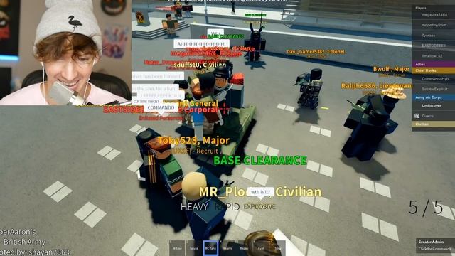 ROBLOX ADMIN COMMANDS TANK смотреть онлайн