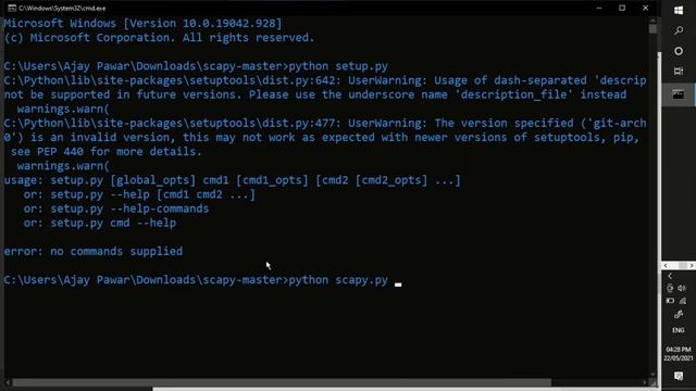 How to install scapy tool | python | hacking смотреть онлайн