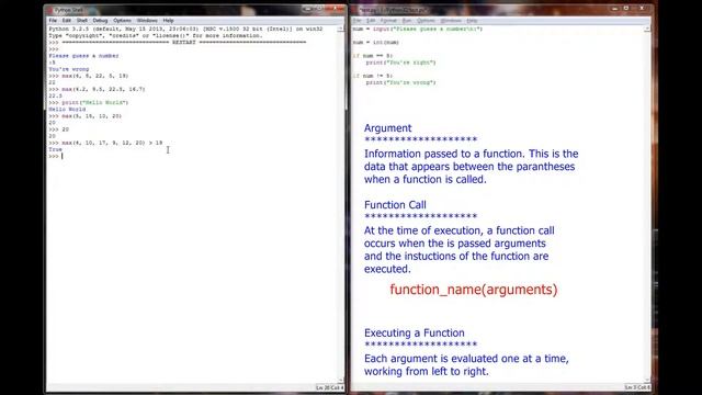 Python Tutorial v3.2.5 Lesson 11 - Python Built-In Functions and Vocabulary смотреть онлайн
