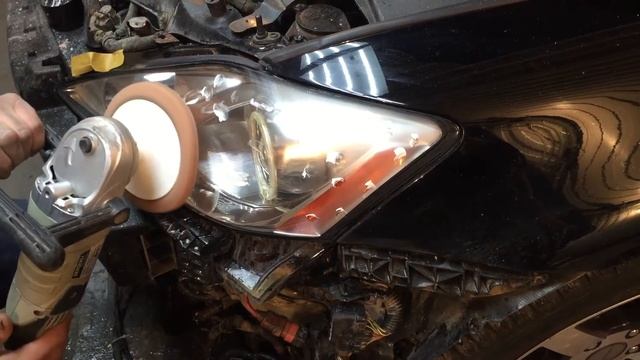Полировка фар под наждачную бумагу Lexus IS 250 смотреть онлайн