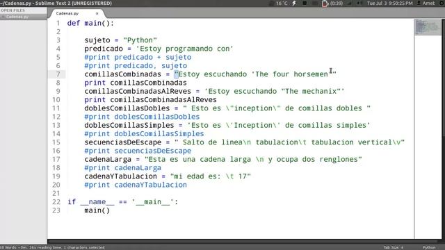 Programando con Python: 5.- Manejo de cadenas 1/4 смотреть онлайн
