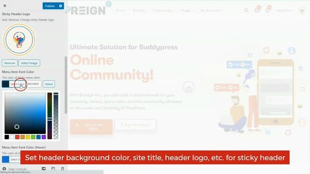 How to Configure Reign BuddyPress Sticky Menu - Reign BuddyPress Theme - WordPress Community Theme смотреть онлайн