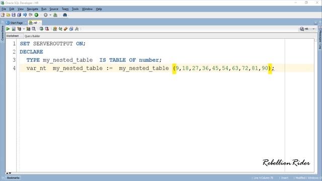PL/SQL tutorial 51: How To Create Nested Table collection in PL/SQL Block смотреть онлайн