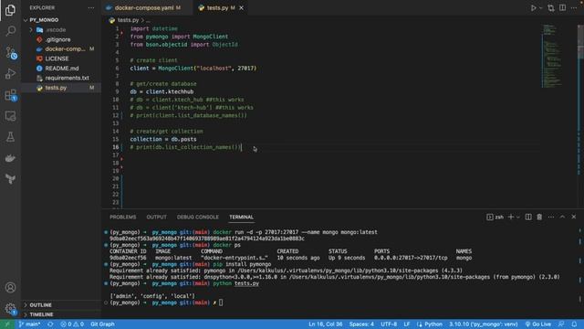 MongoDB with Docker: Learn how to set up and use a MongoDB database with pymongo смотреть онлайн