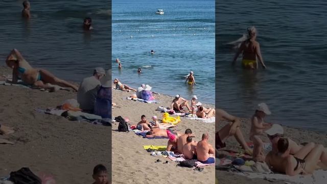 Первые отдыхающие в Крыму. Пляж в Судаке сегодня. Крым 2023 смотреть онлайн