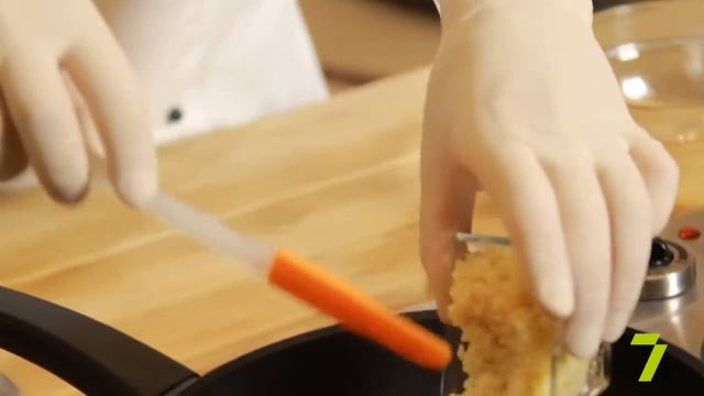 Теплый салат с булгуром и печеными овощами. Рецепт от шеф-повара. смотреть онлайн