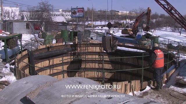 Строительство коммуникативного туннеля щитовым способом - видеоролик смотреть онлайн