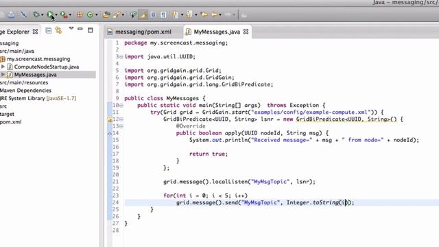 GridGain - Distributed Messaging смотреть онлайн