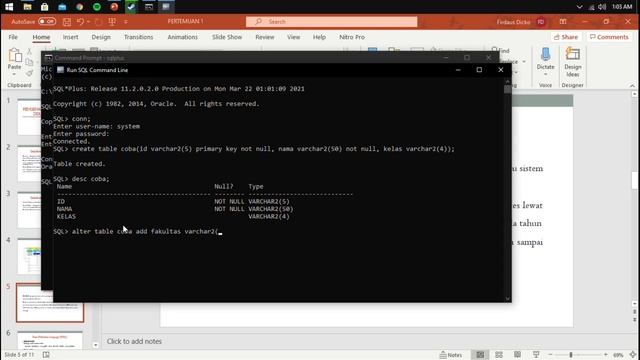 SBD2: Pengenalan Oracle, DDL, DML смотреть онлайн