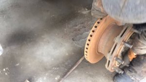 Ремонт полуприцеп Schmitz  Тормозной диск замена, прицеп Schmitz Шмитц. Brake disc replacement