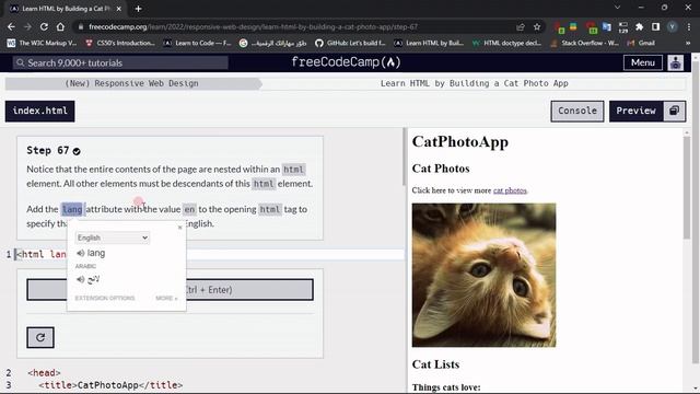 Learn HTML By building a cat photo app : Step 67 смотреть онлайн