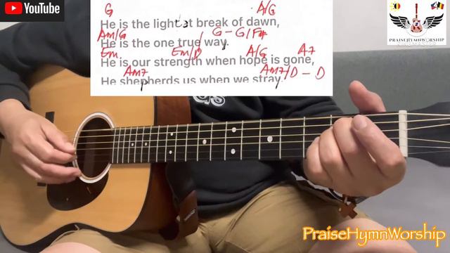 WE WILL SERVE HIM - ACOUSTIC COVER W/ GUITAR CHORDS & LYRICS FOR BEGINNERS смотреть онлайн