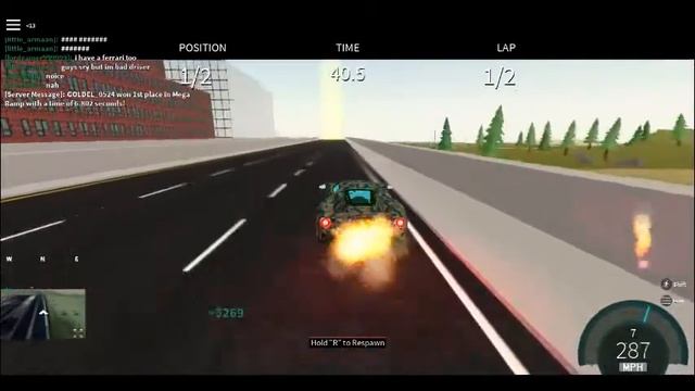 Ford vs Ferrari recreation in roblox смотреть онлайн